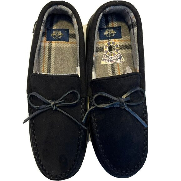Dockers NIB Men’s Memory Foam Indoor Outdoor Outsole Black Slippers-L (9/10) - Picture 3 of 16